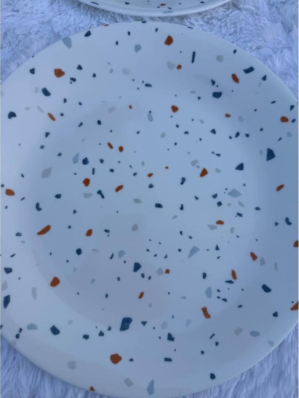 Set of 2 Corelle Terrazzo Dinner Plates 10.5 inch